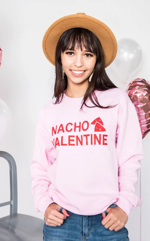 Nacho Valentine Crewneck - Pink**