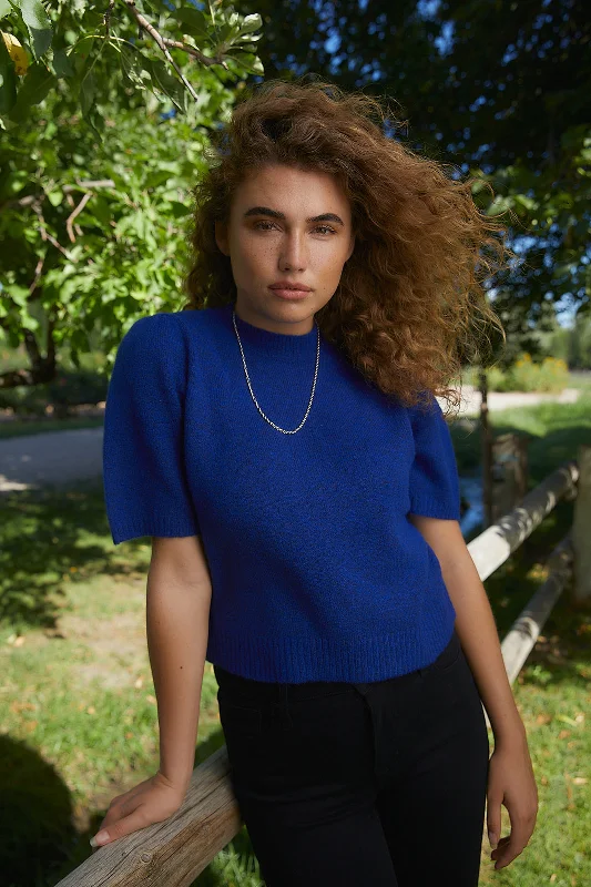 Ellison Cobalt Blue Sweater Top-FINAL SALE