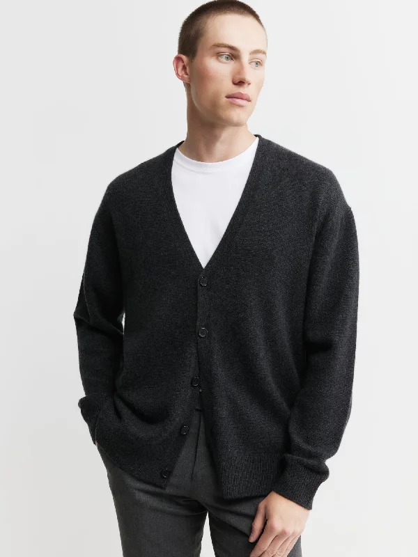 Mens Relaxed Cashmere Cardigan