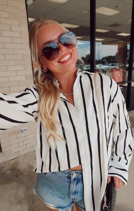 Stripe Button Up Shirt