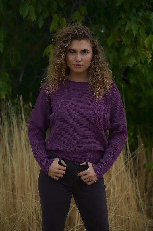 Aurora Sweater in Berry-FINAL SALE