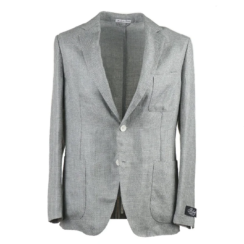 Belvest Unlined Linen and Wool Sport Coat