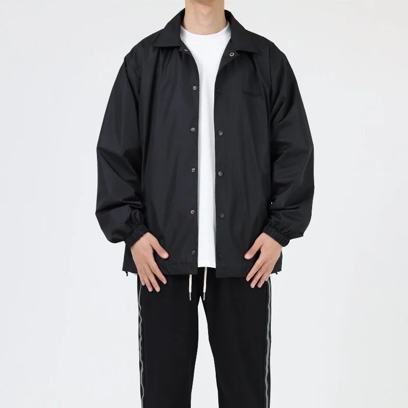 Black Coach Lapel Spring Jacket