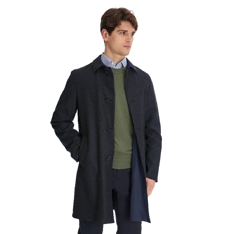 BLUE DOUBLE-FACED COAT