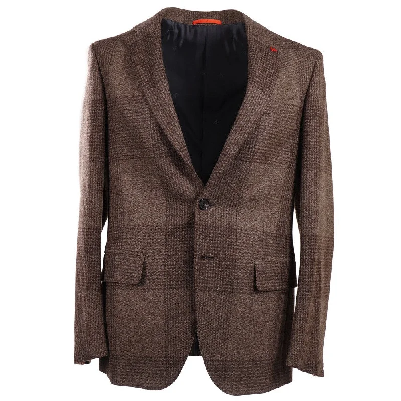 Isaia Large-Scale Check Wool Sport Coat