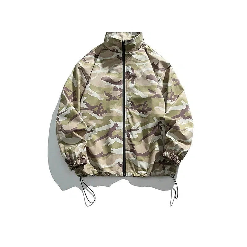 Drawstring Hem Lightweight Jacket