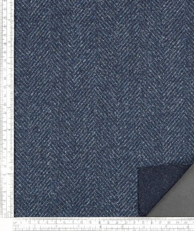 Blue Herringbone