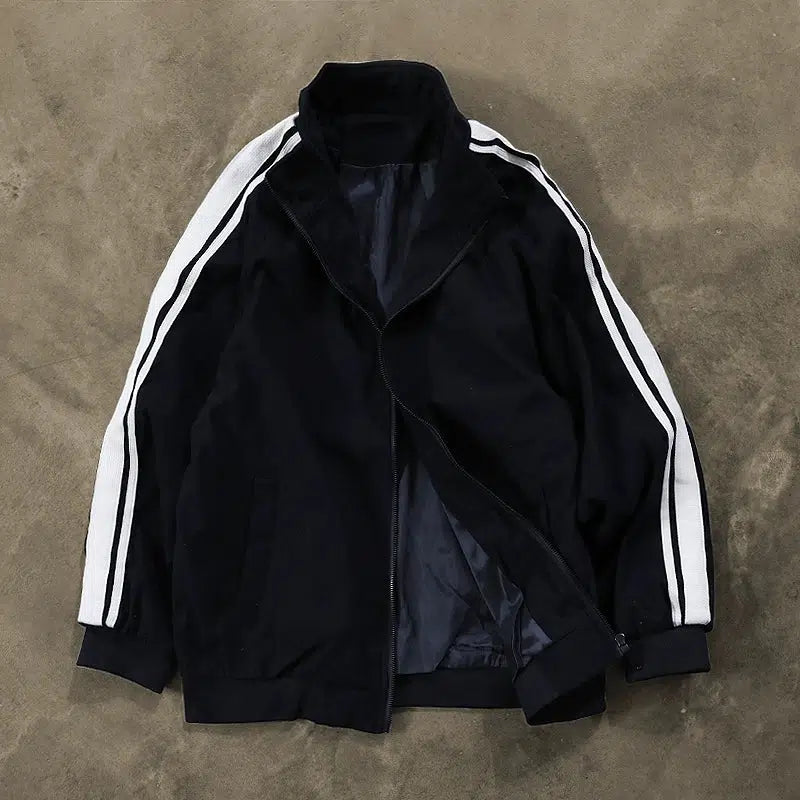 Retro Double-Striped Track Jacket