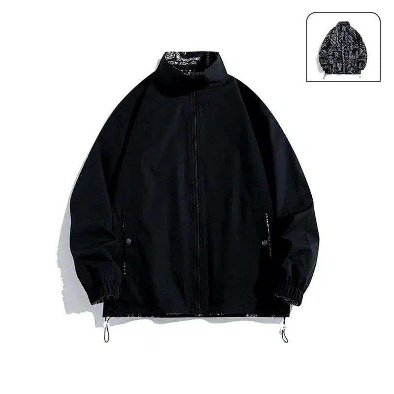 Reversible Lightweight Windbreaker Jacket