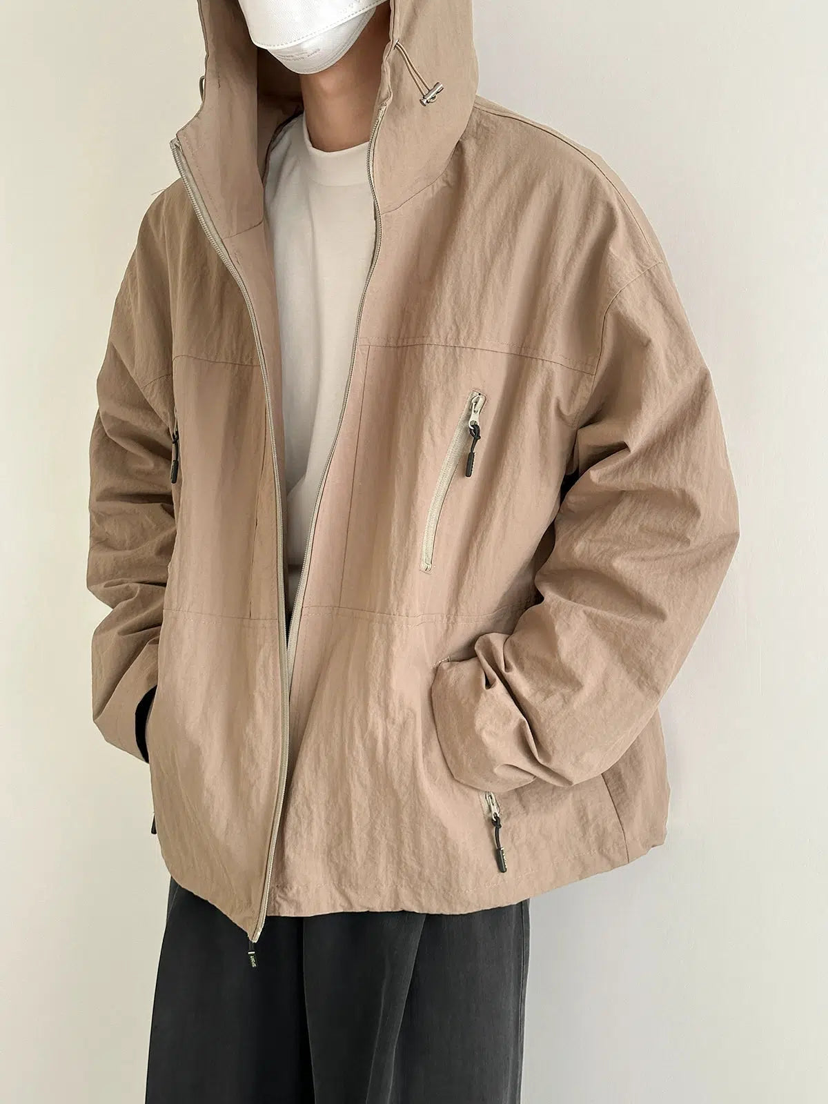 Short Hooded Casual Oversize Jacket