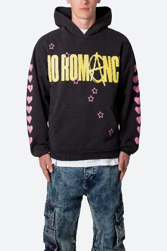 No Romance Hoodie - Off Black