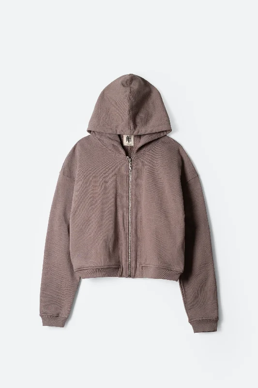 The Perfect Zip Up Hoodie - Grace Gray