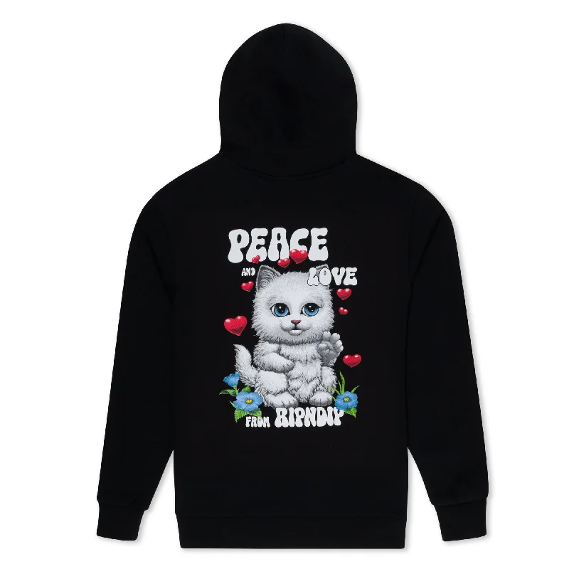 Peace Love Ripndip Hoodie (Black)