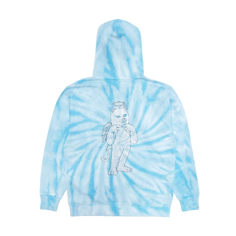 Sent From Heaven Hoodie (Light Blue Spiral Dye)