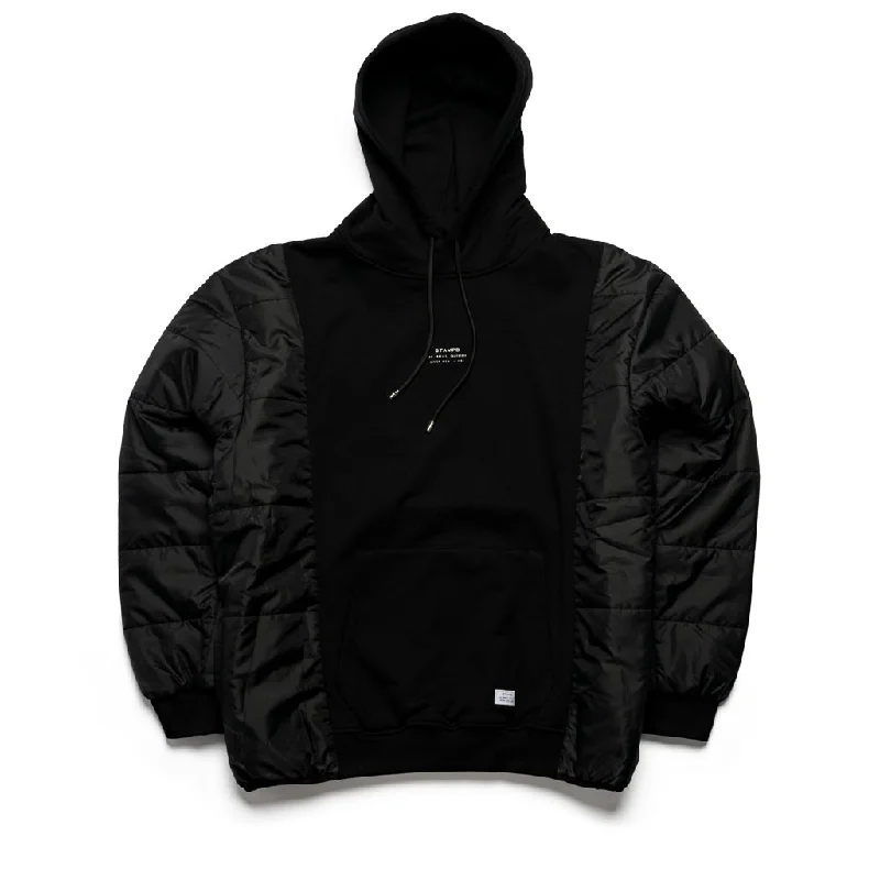 Stampd Stacked Puffer Hoodie - Black