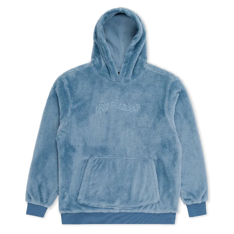 Waves Sherpa Hoodie (Light Slate)