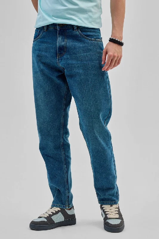 Blue Baggy Fit Jeans