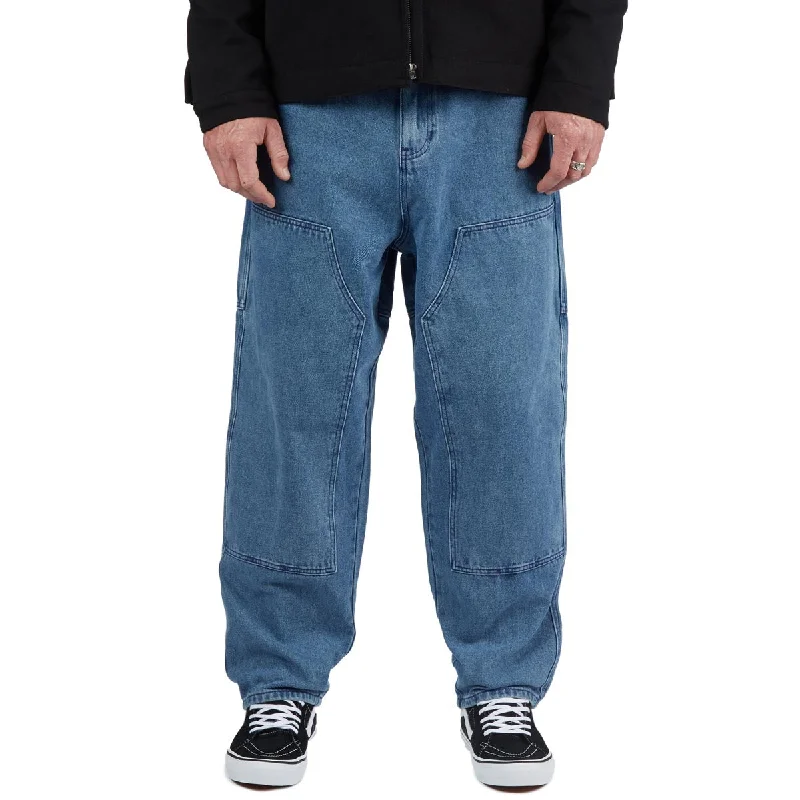 CCS 4x4 Reinforced Baggy Taper Denim Jeans - Medium Wash