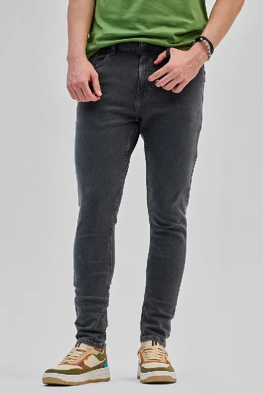 Charcoal Grey Skinny Fit Jeans