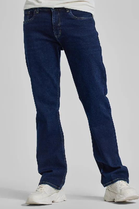 Dark Blue Bootcut Jeans