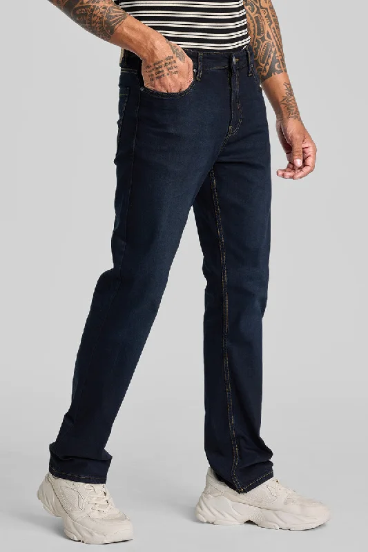 Navy Straight Fit Jeans