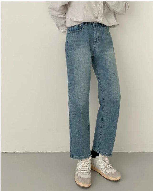 Retro Washed Straight Pants