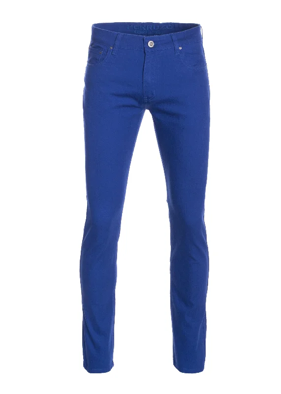 Men's Skinny-Stretch Cotton Jeans,  Royal 717