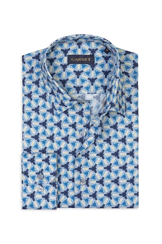 Abstract Viscose Shirt