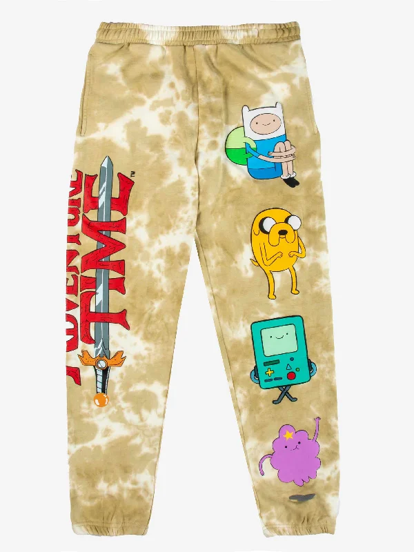 Puff Print Tie Dye Characters Sweatpants