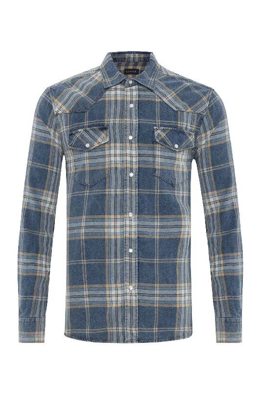 Denim Checker Shirt