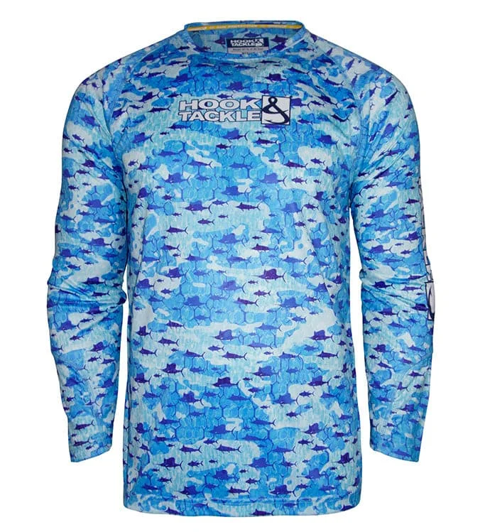 Men's Billfish Texture UV Fishing Shirt