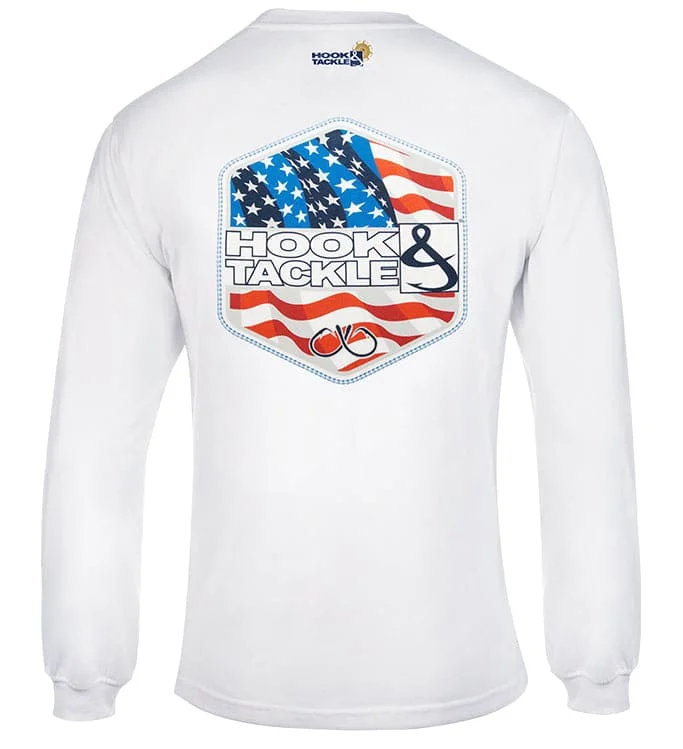 Men's Star Spangled L/S UV Fishing T-Shirt