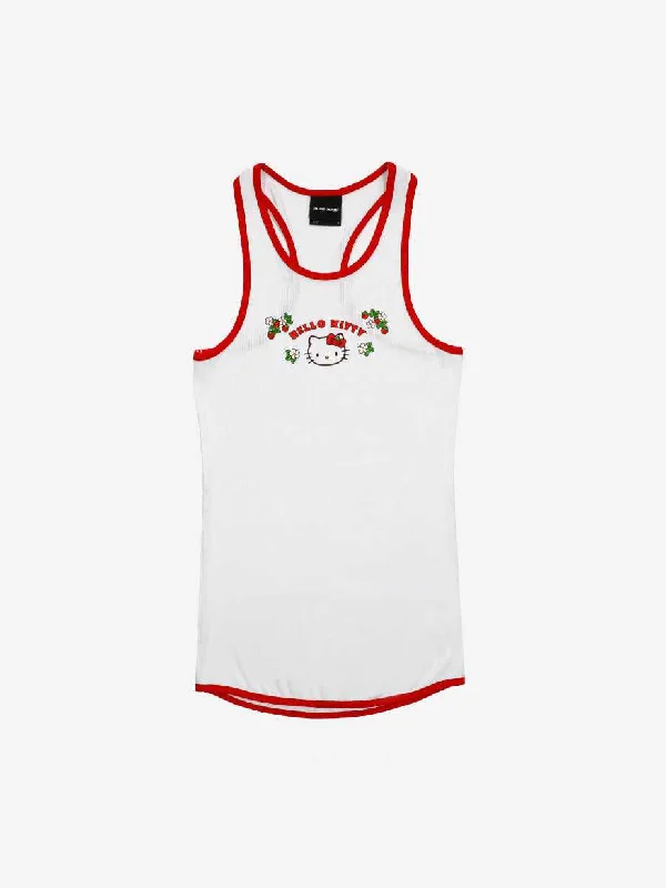 HELLO KITTY STRAWBERRIES RIBBED TANK