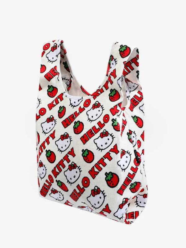 Hello Kitty Strawberries Waffle Shopper Tote