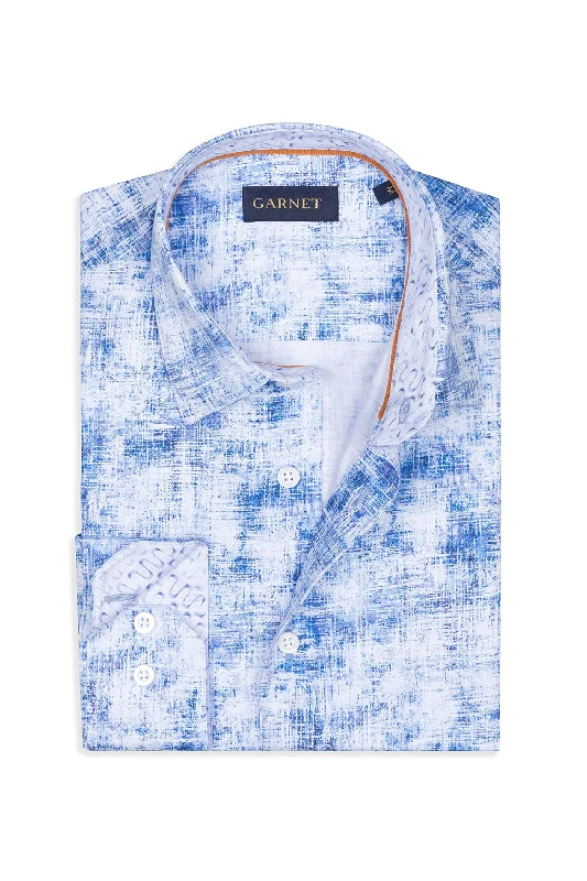 Sky Print Cotton Shirt