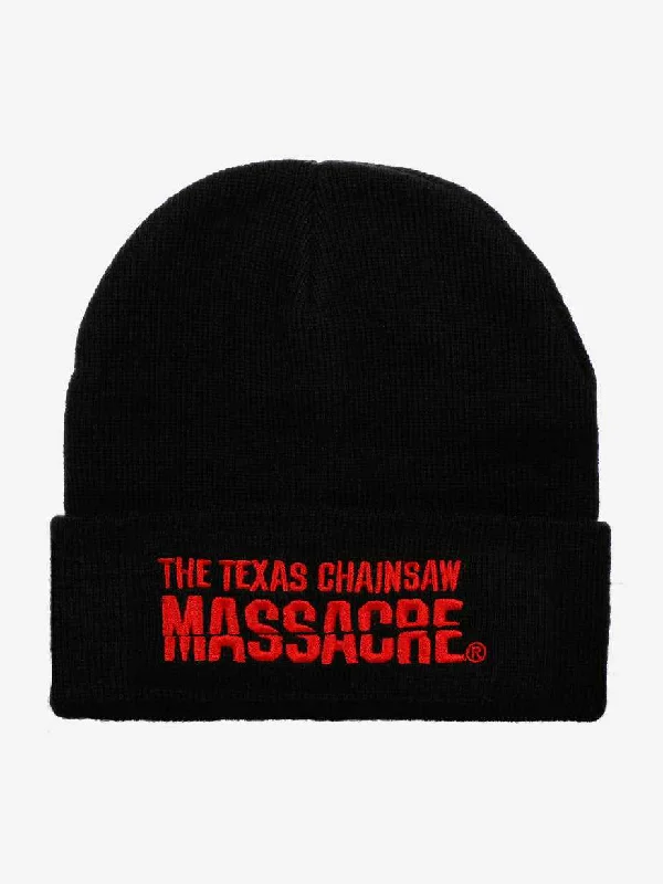 Texas Chainsaw Massacre Embroidered Black Beanie