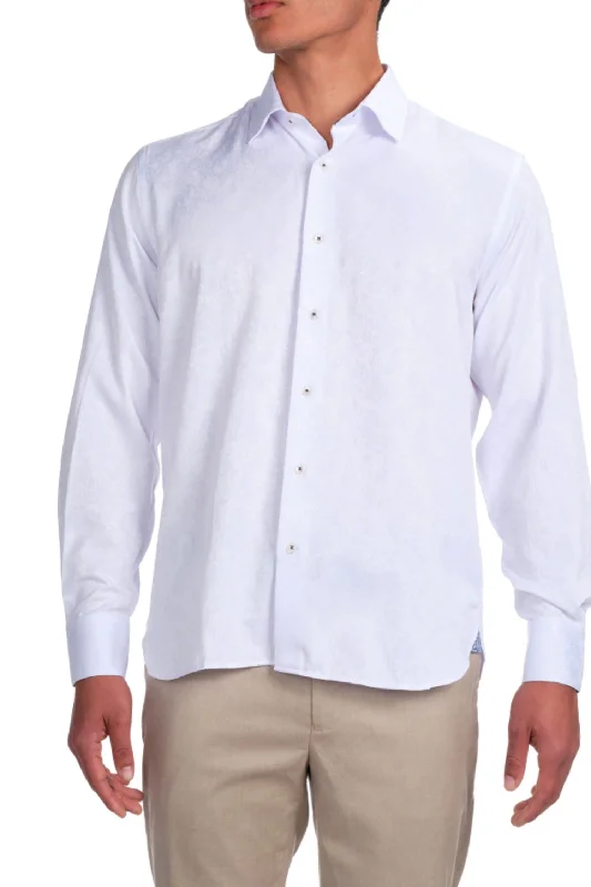 White on White Jacquard Shirt