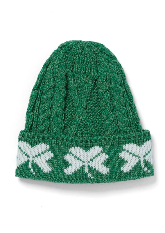 Aran Shamrock Hat | Green