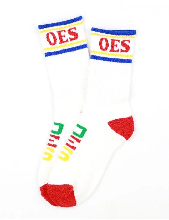 OES Knit Letter Socks