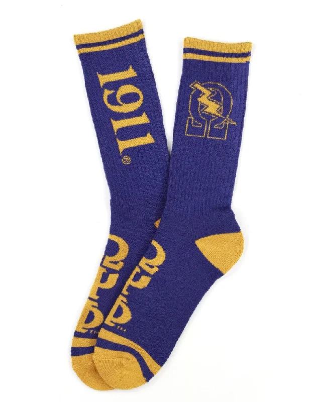 Omega Knit Letter Socks