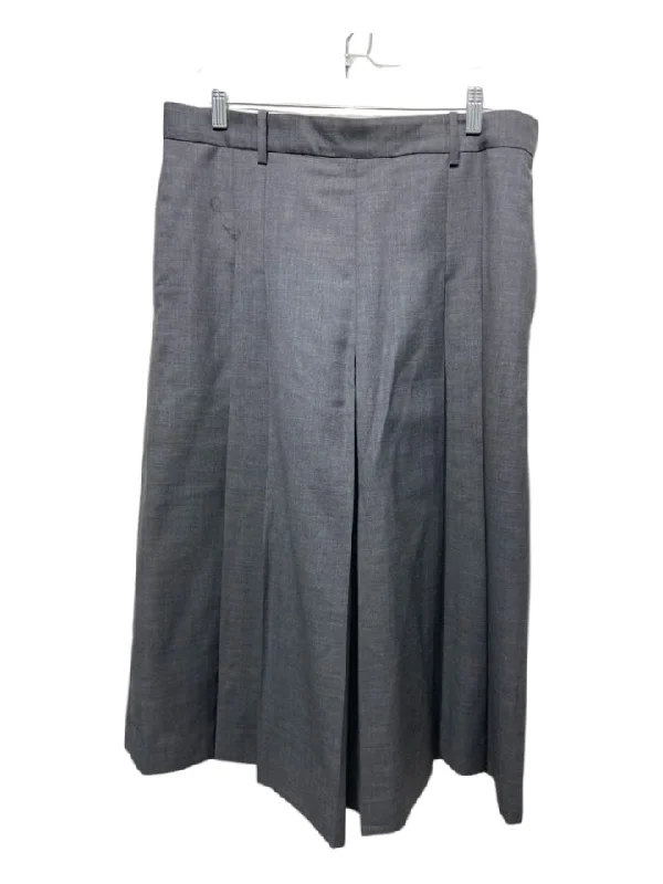 COS Size Est 36 Gray Wool Blend Pleated Dress Short Men's Pants