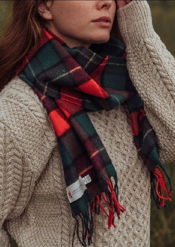 John Hanly Lambswool Scarf Kilgore Tartan