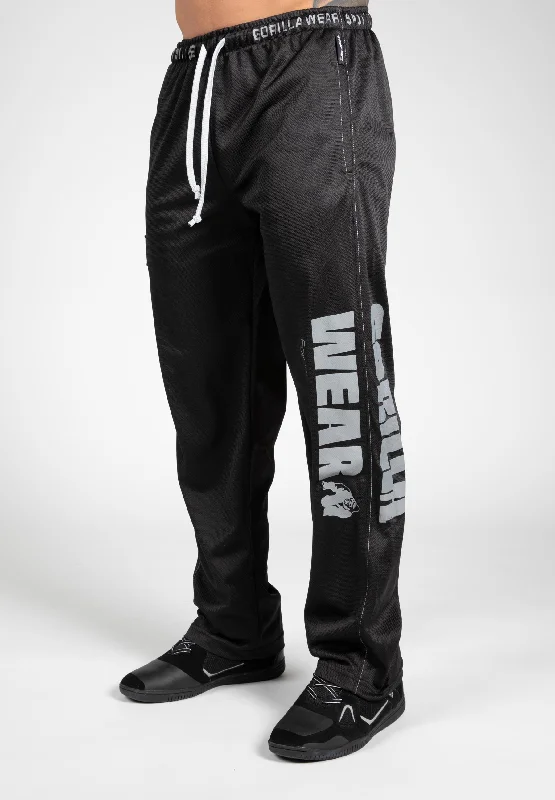 Logo Mesh Pants - Black