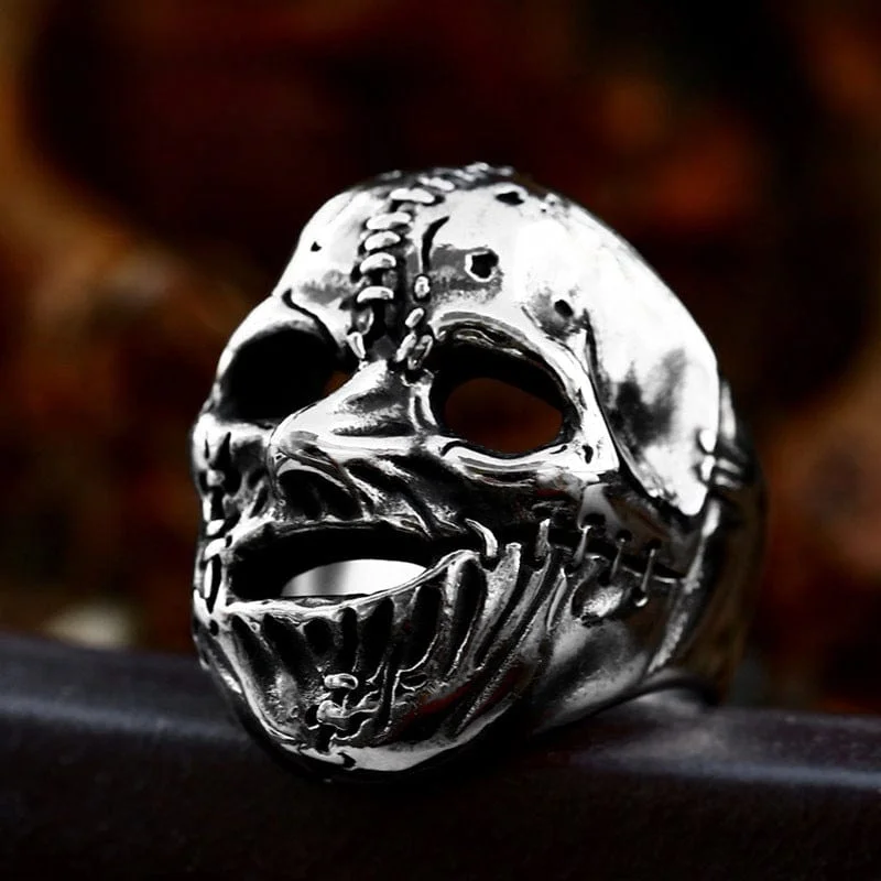 Men's Punk Clown Skull Ring