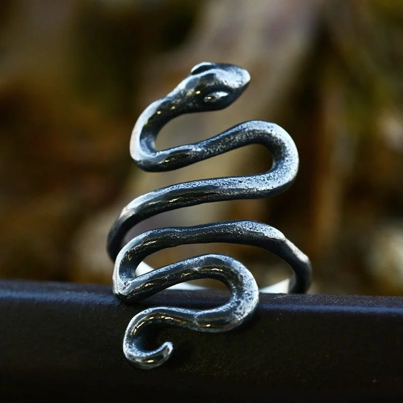 Men's Punk Snake Ring