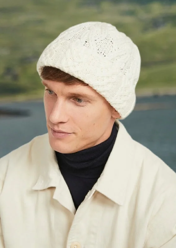 Merino Wool Aran Hat | Natural