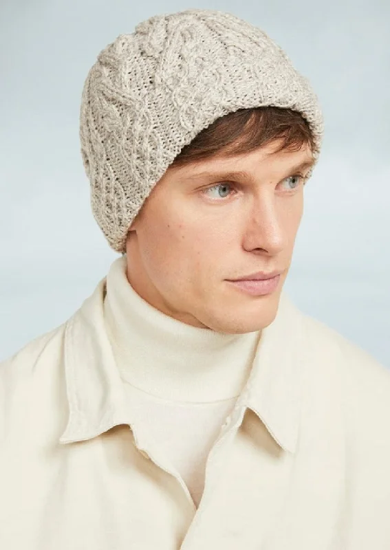 Merino Wool Aran Hat | Oatmeal