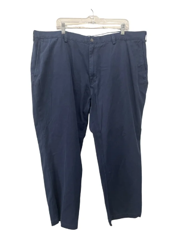 Polo Size 46 Navy Cotton Solid Khakis Men's Pants