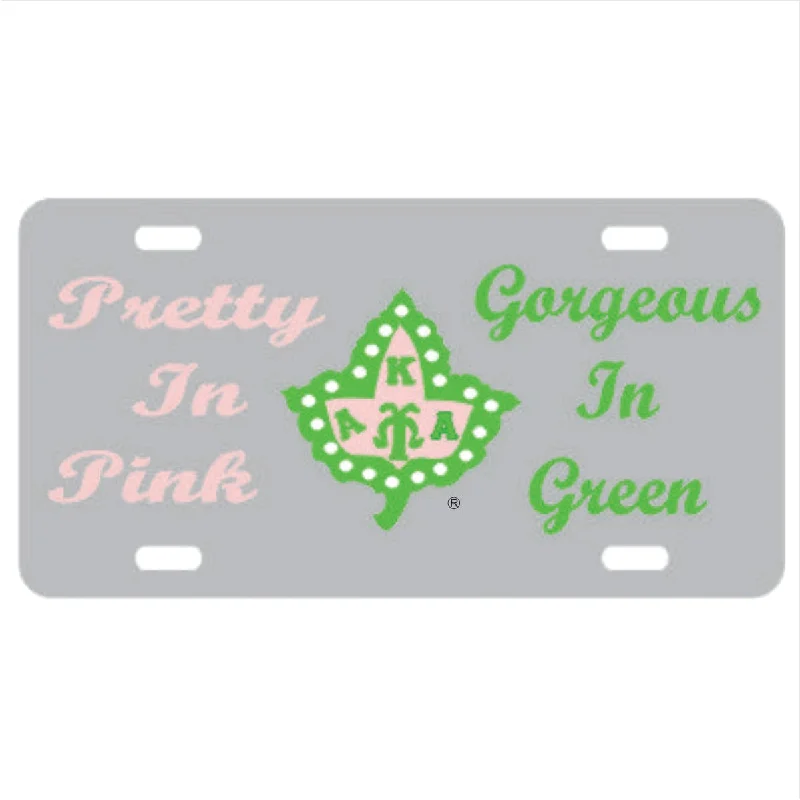 AKA Pretty/Gor Auto Tag Silver Green Ivy