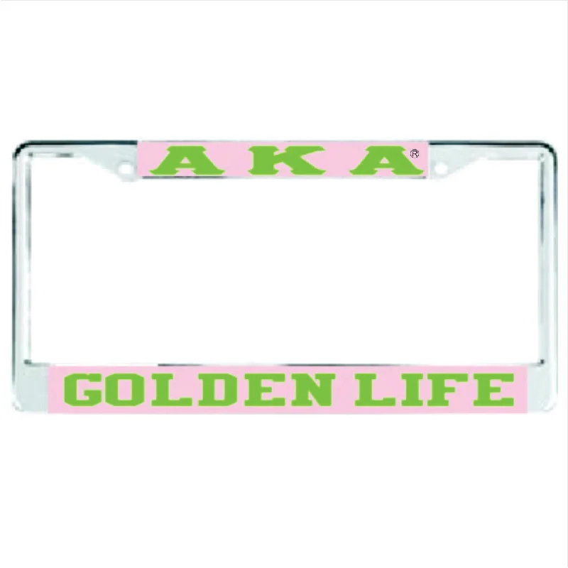 AKA Golden Life Auto Frame Pink/Green